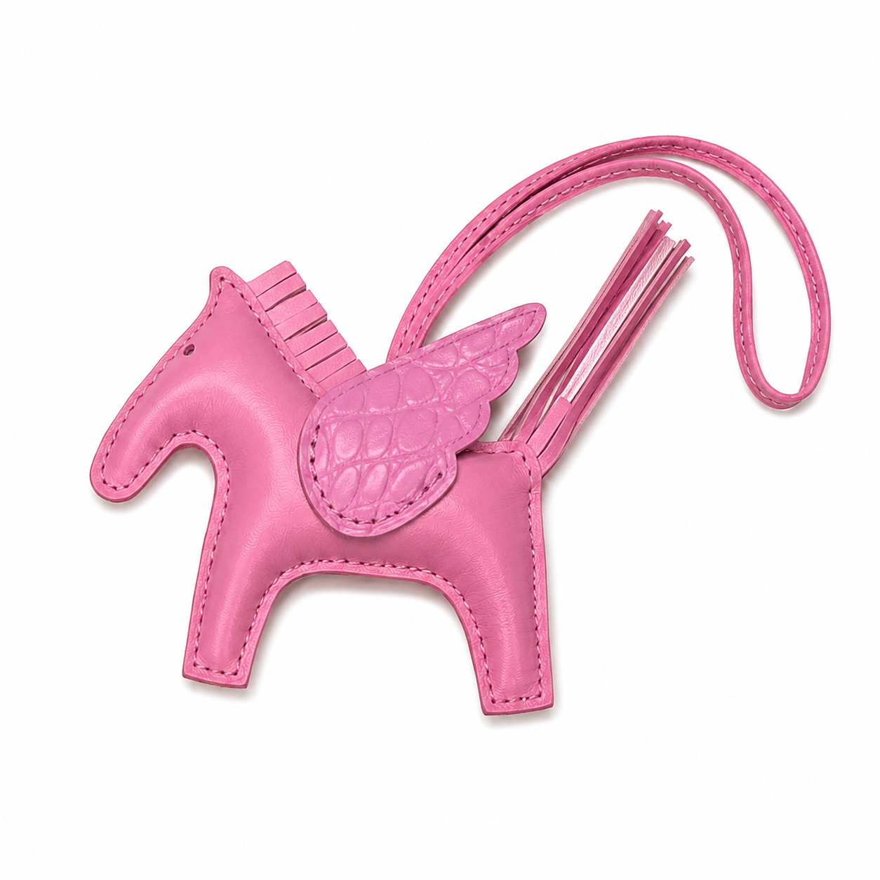 Pegasus Leather Hanging Charm