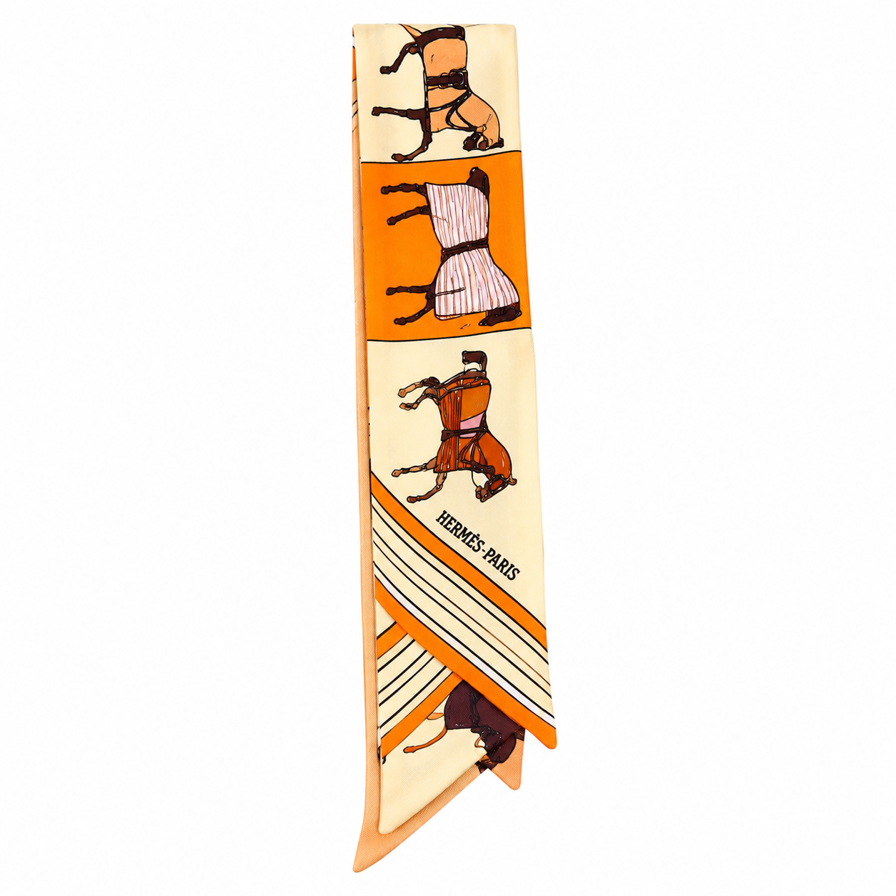 Hermeś Horse Scarf Pendant
