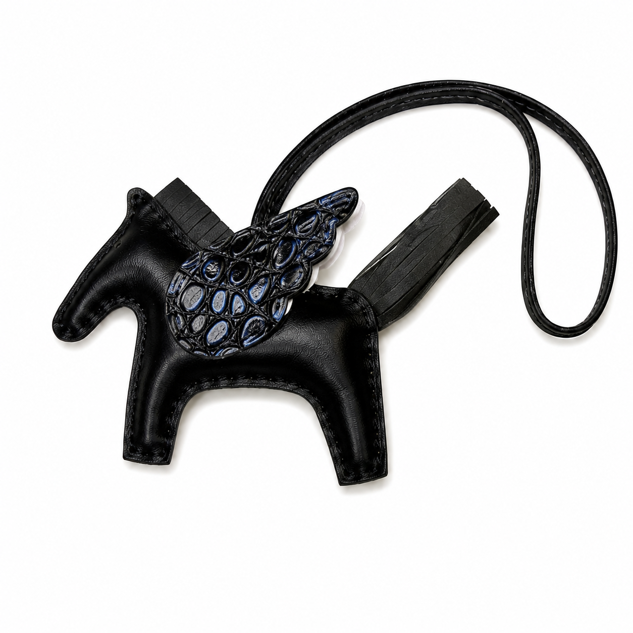 Pegasus Leather Hanging Charm