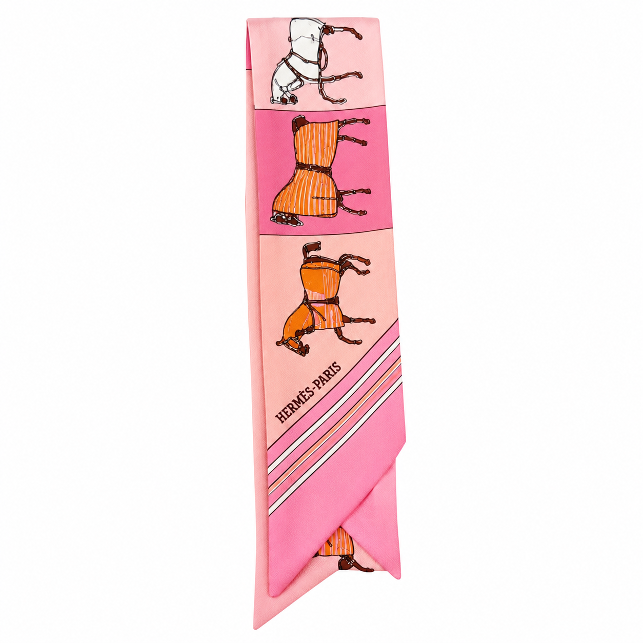Hermeś Horse Scarf Pendant