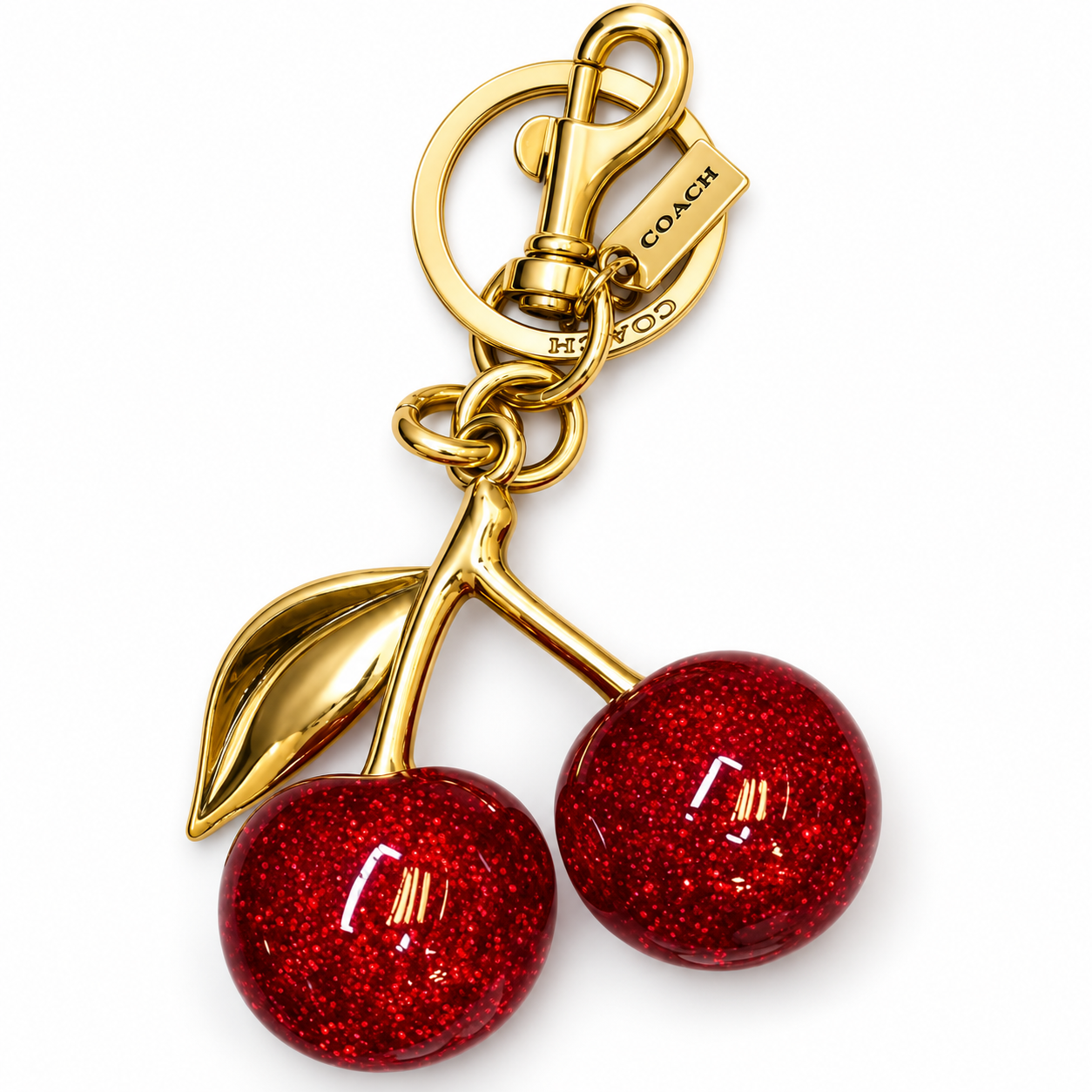 Coach Cherry Keychain